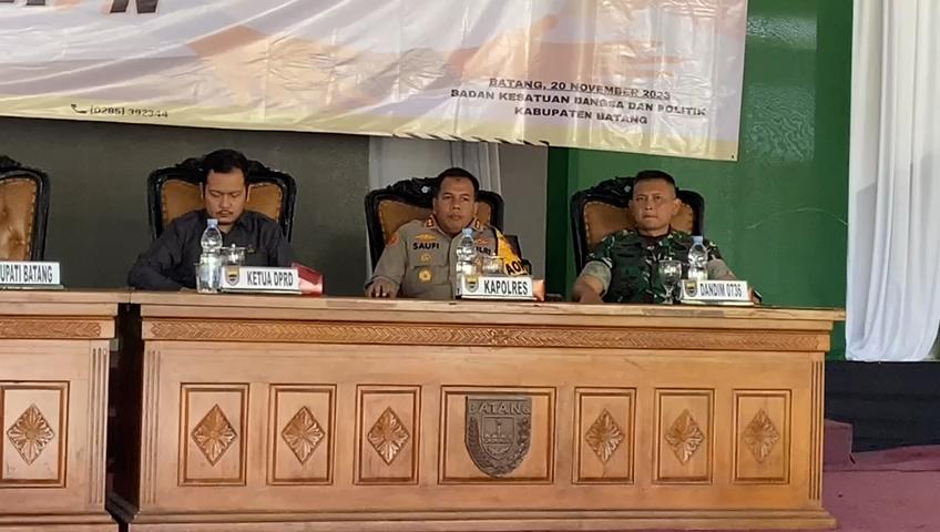Polres dan Kodim Batang Siagakan Ratusan Personel Amankan Pemilu 2024