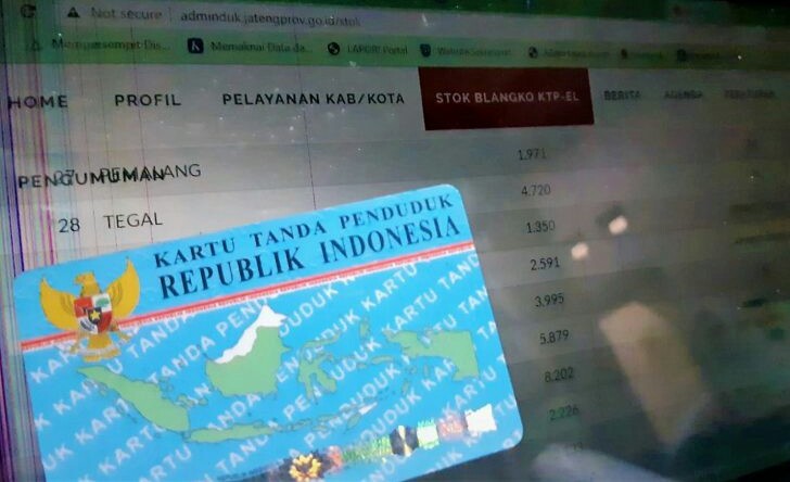 Sejumlah Printer e-KTP di Kecamatan Rusak, Disdukcapil Kabupaten Tegal Pastikan Blanko Aman