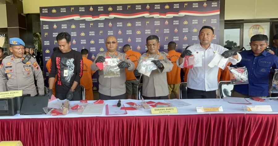 Operasi Bersinar Candi, Polres Batang Bekuk Tujuh Pelaku Peredaran Narkoba dalam Waktu 20 Hari