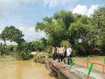 Jembatan Dukuh Kalangan Blora Tergerus Luapan Aliran Sungai Lusi