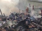 Kebakaran Pasar Induk Cepu Blora, 80 Los Pedagang Hangus, Diduga Ini Penyebabnya