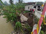 Talud Sungai Gobak Semarang Longsor, Jalan Alternatif Menuju Pasar Sidodadi Terputus