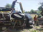 BREAKING NEWS: Kecelakaan di Blora, Truk Muatan Tebu Tabrak Tiga Kendaraan yang Parkir