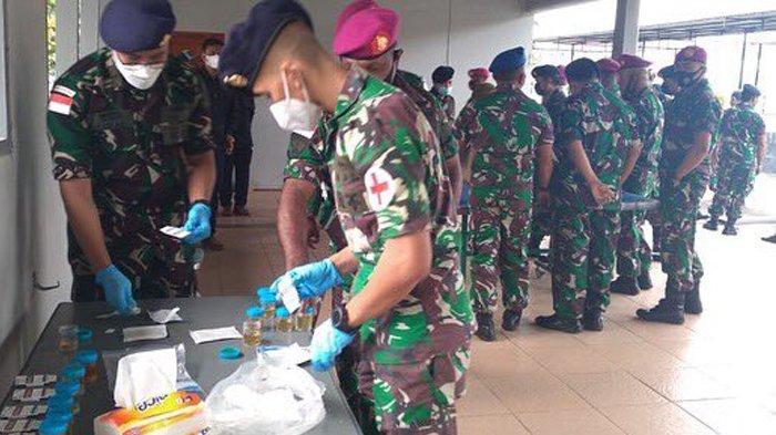 Usai Libur Nataru, Ratusan Prajurit Lantamal X Jalani Tes Urine