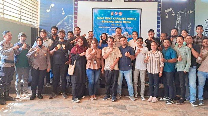 Hadapi Pemilu 2024, Kapolres Mimika Ajak Jurnalis Jaga Kamtibmas