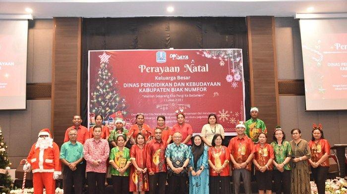 Dikdaya Kabupaten Biak Numfor Jalin Silaturahmi Lewat Perayaan Natal Bersama