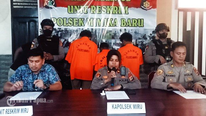 Polsek Mimika Baru Amankan 3 Tersangka Curanmor, Kapolsek: 1 Tersangka di Bawah Umur