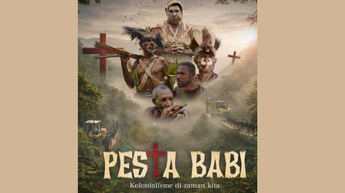 Poster film Pesta Babi karya Dandhy Laksono.