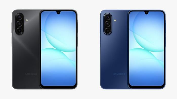 PERBANDINGAN HP - Tangkapan layar tampilan HP Samsung Galaxy A17 dan Samsung Galaxy A17 5G yang diambil dari website Samsung.com, Sabtu (18/10/2025).