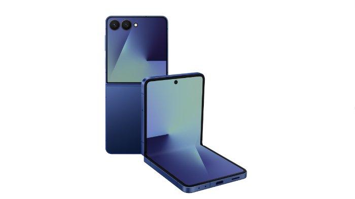 GALAXY Z FLIP7 - Tangkapan layar tampilan HP Samsung Galaxy Z Flip7 yang diambil dari website Samsung.com, Kamis (10/7/2025).