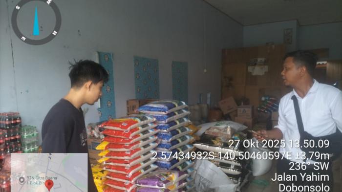 Awasi Harga Bapok di Lapangan, Polisi Tegaskan Bakal Tindak Penimbun Beras di Jayapura