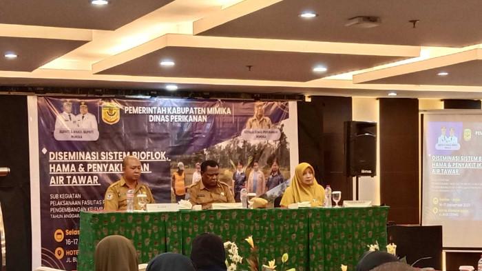 Dinas Perikanan Mimika Gelar Pelatihan Intensif Sistem Bioflok untuk Budidaya Ikan Air Tawar