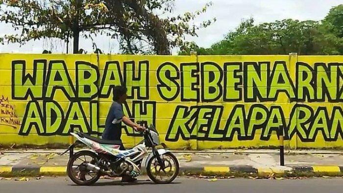 Hapus Mural 'Wabah Sebenarnya adalah Kelaparan' di Banjarmasin, Satpol PP Sebut Meresahkan