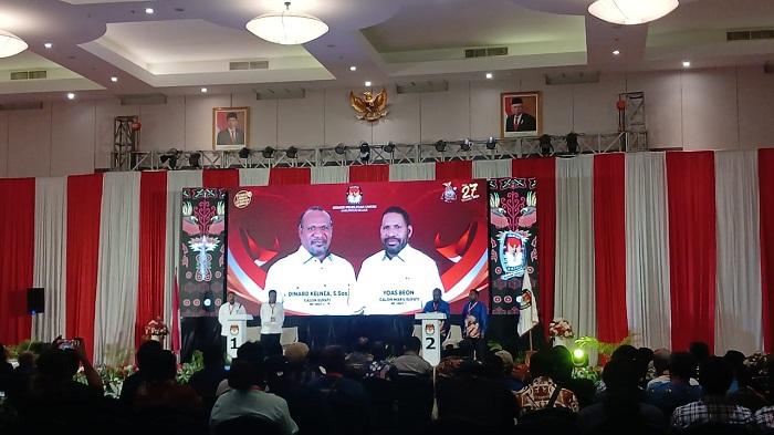 KPU Nduga Sukses Gelar Debat Kandidat Perdana