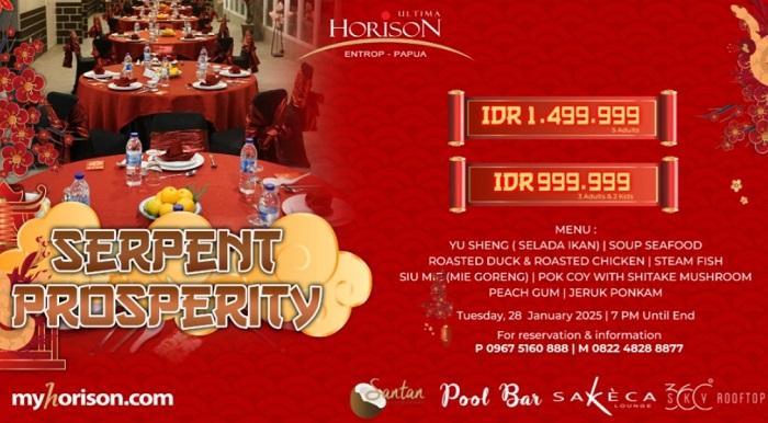 Sambut Tahun Baru Imlek di Horison Ultima Entrop dengan Berbagai Hidangan Istimewa