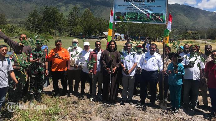 Bupati Jayawijaya Ajak Masyarakat Muliama Tanam Kopi