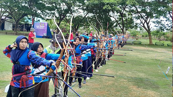Sambut HUT ke-78 Korps Marinir, Yonmarhanlan XI Merauke Gelar Lomba Panahan