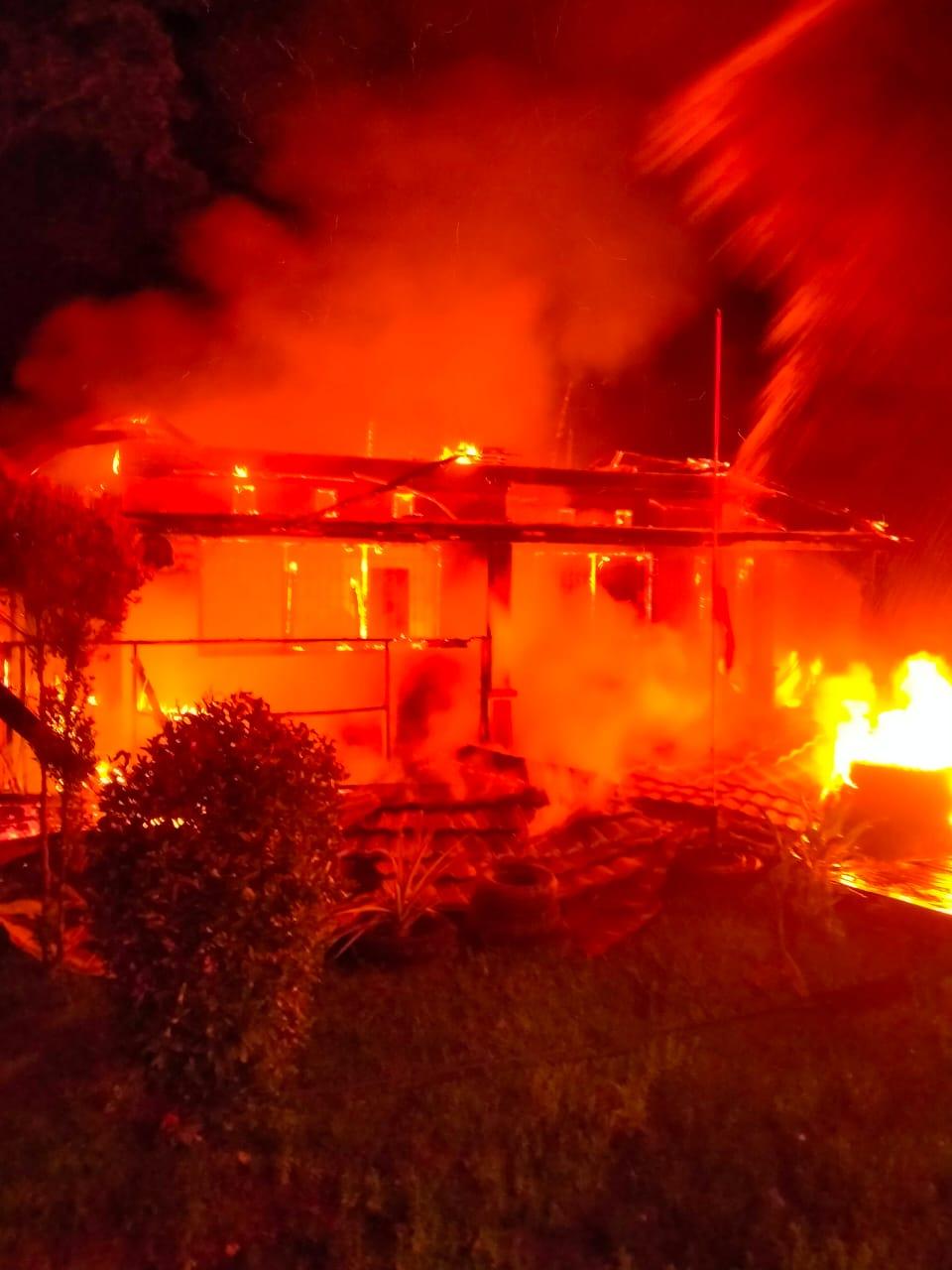 Pos Pengamanan di Sentra Pendidikan Mimika Ludes Terbakar