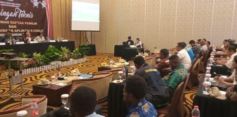 KPU Merauke Gelar Bimtek Penyusunan Daftar Pemilih dan e-Coklit