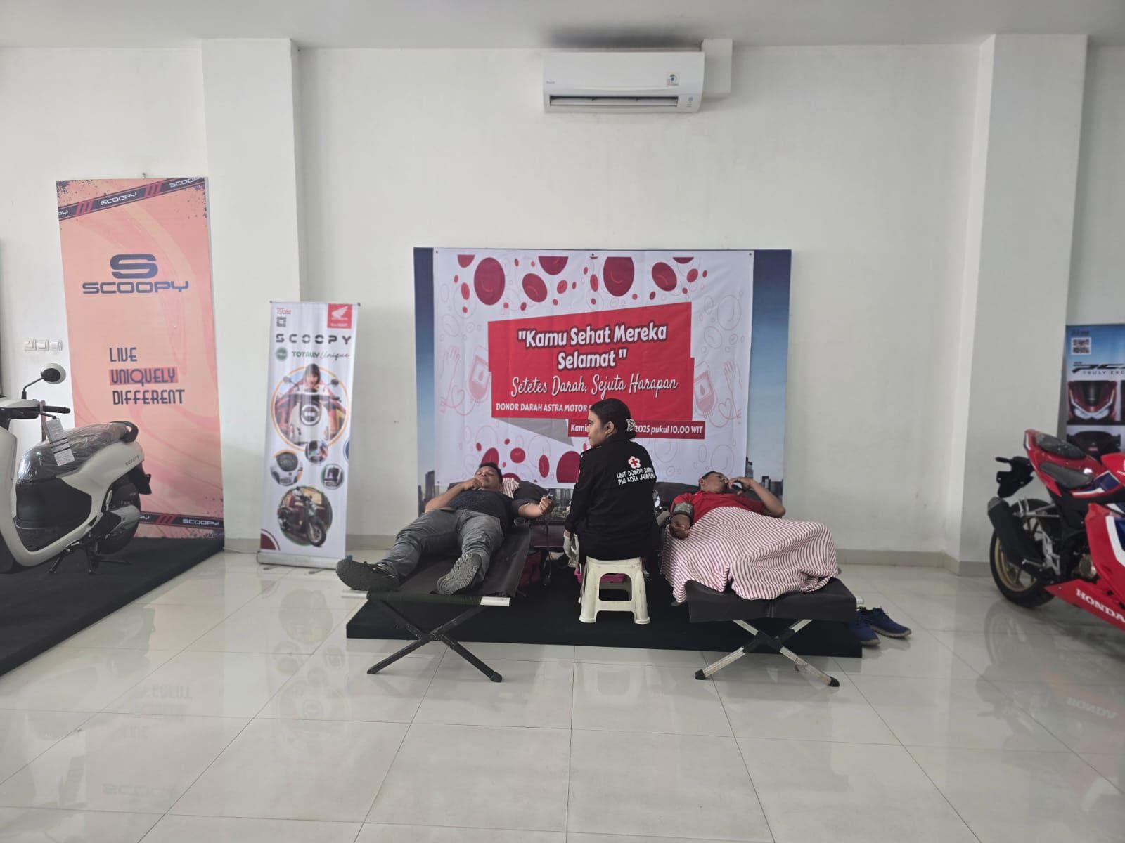 Konsisten Untuk Kemanusiaan, Astra Motor SO Sentani Kembali Gelar Donor Darah