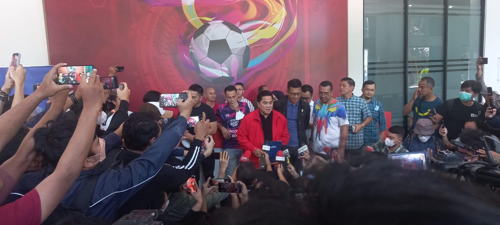 Daftar Jadi Calon Ketum PSSI, Erick Thohir Dapat Sambutan Berbeda dari La Nyalla