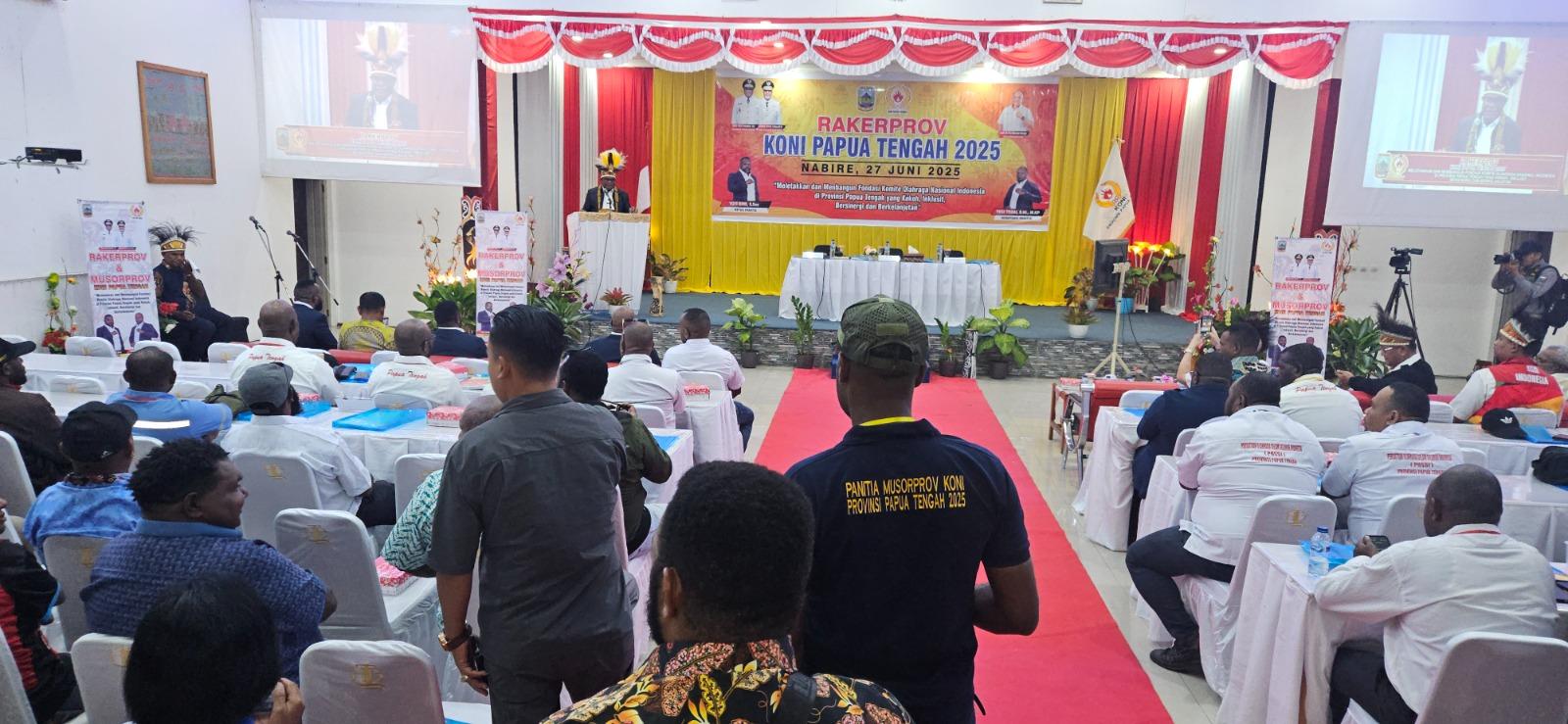 Rapat Kerja dan Musprov KONI Papua Tengah Digelar di Nabire
