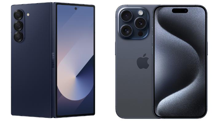 Perbandingan Spek dan Harga HP Samsung Galaxy Z Fold6 dengan iPhone 15 Pro