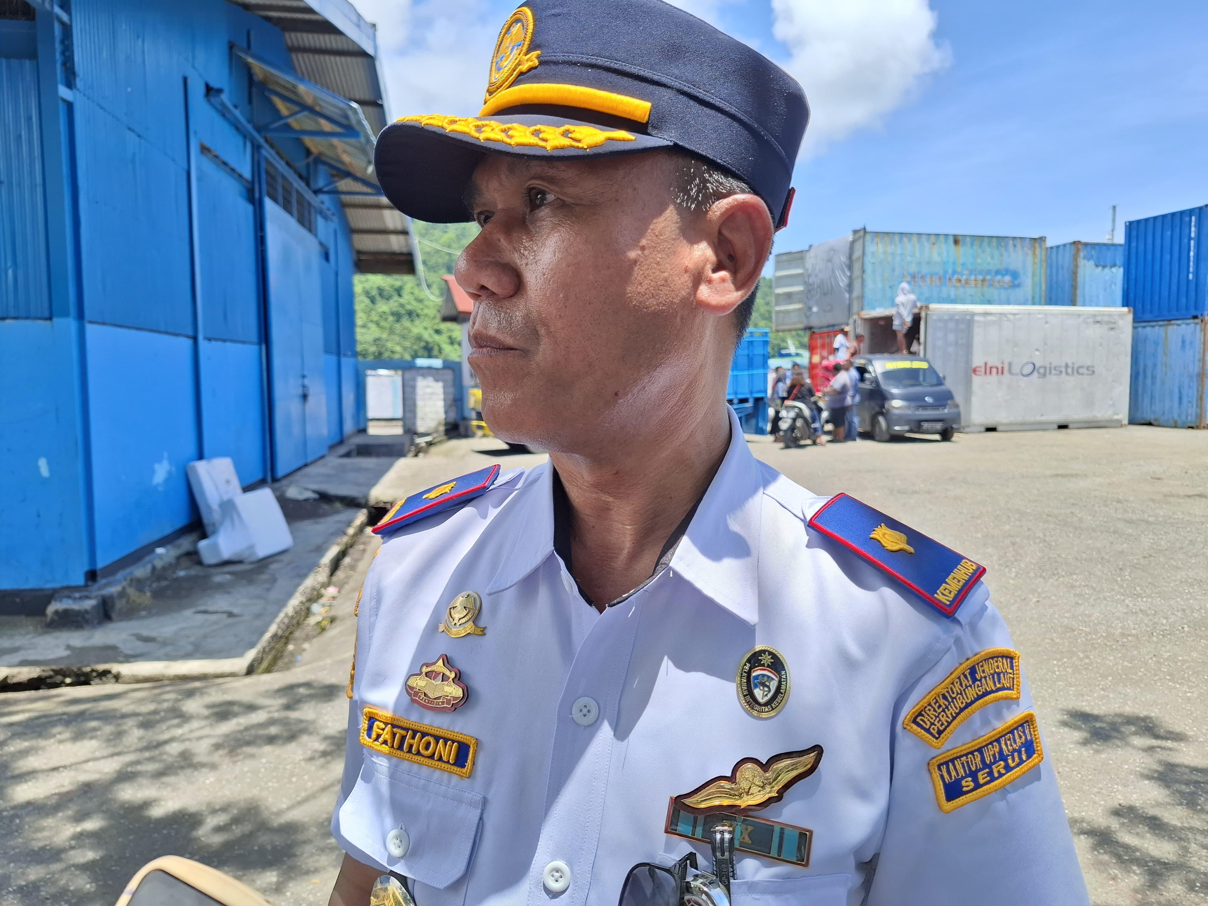 Arus Mudik Terpantau Lancar, Begini Keterangan Kepala Kantor Unit Penyelenggara Pelabuban Serui