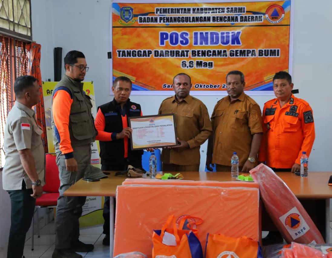 BNPB Pusat Salurkan Bantuan Untuk Korban Gempa 6,6 SR di Sarmi - Tribun-papua.com