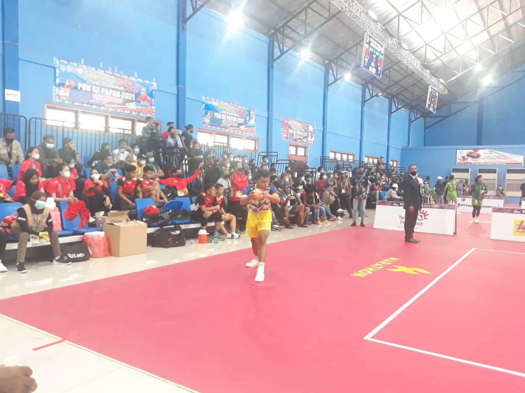 Final Sepak Takraw PON Papua Berlangsung Meriah, Pertandingan Sengit dan Suporter Adu Chant