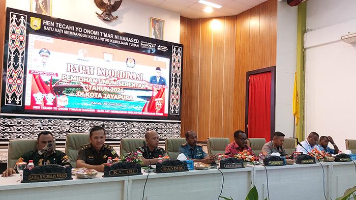 Kumpulkan Forkopimda se-Kota Jayapura, Frans Pekey Ungkap Komitmen Sukseskan Pemilu 2024