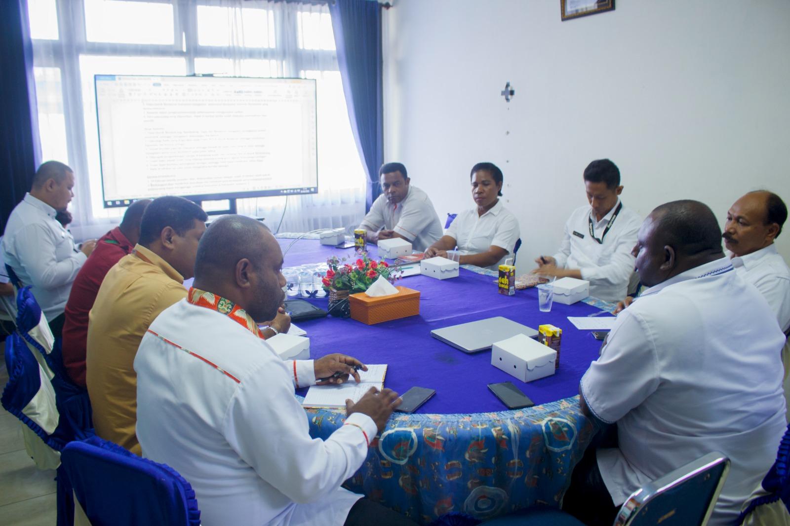 KPU – Bawaslu Bertemu Diskominfo Jayapura, Bahas Infrastruktur Jaringan Internet Tingkat Kampung