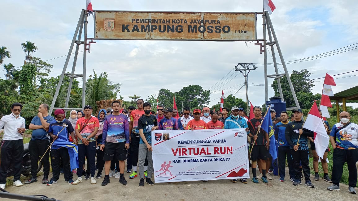 17.072 ASN Kemenkumham Ikuti Pengayom Virtual Run Peringati HDKD Ke-77