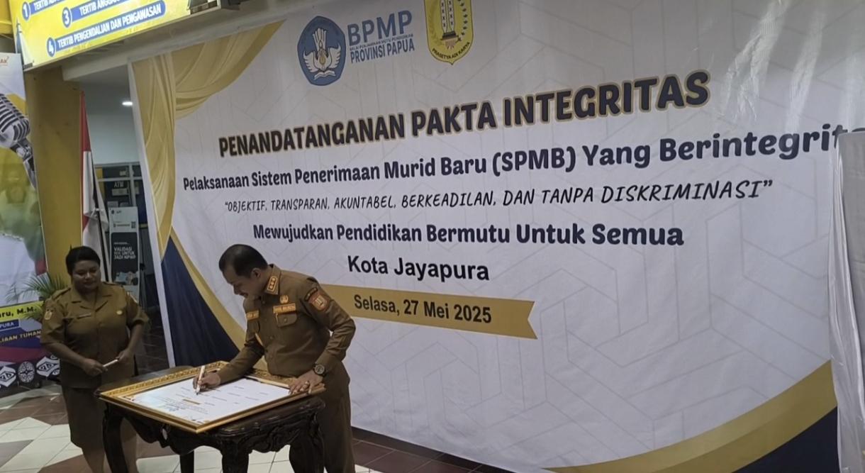 Pemkot Jayapura Gandeng BPMP Cegah Pungli Penerimaan Siswa Baru di Sekolah Negeri