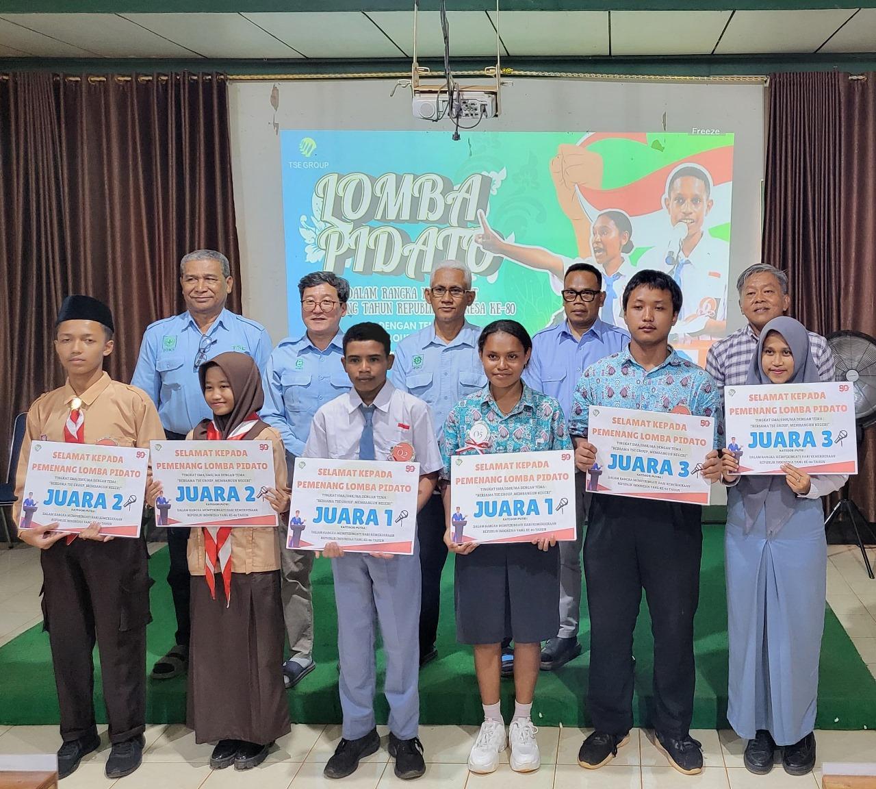TSE Group Gelar Lomba Pidato Tingkat SMA Dalam Rangka HUT RI ke 80