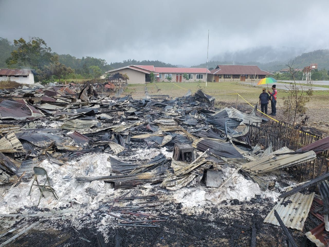Taktik Licik KKB Terbaca, Sengaja Bakar SMAN 1 Oksibil Pancing TNI-Polri