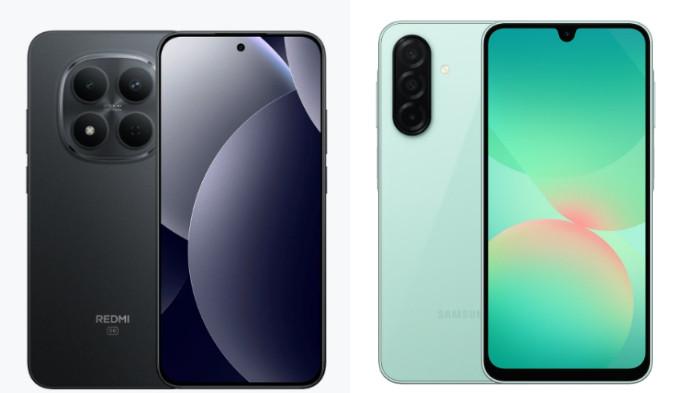 Tampilan HP Xiaomi Redmi Note 15 Pro dan Samsung Galaxy A26