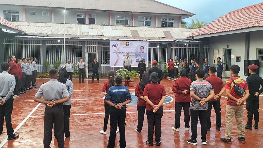 Hari Bakti ke-60 Pemasyarakatan, Lapas Manokwari Tes Urine Warga Binaan