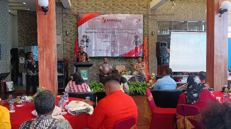 Bawaslu Papua Barat Gelar Konsolidasi Media, Menahen Sabarofek: Susun Strategi Pencegahan