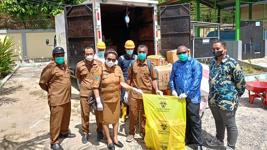 Sambut Hari Kesehatan Nasional, Dinkes Teluk Bintuni Angkut 3 Ton Limbah Medis
