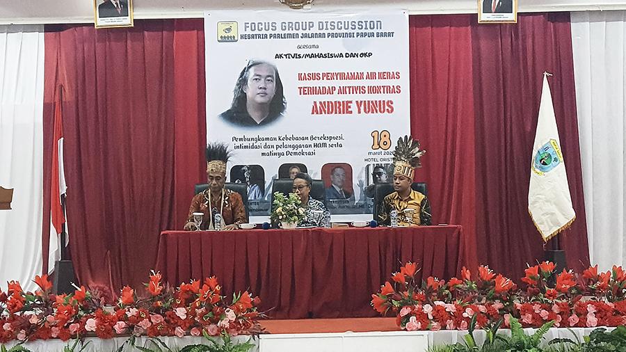 Andrie Yunus Tak Sendiri, Parjal Papua Barat Konsolidasikan Dukungan Lewat FGD