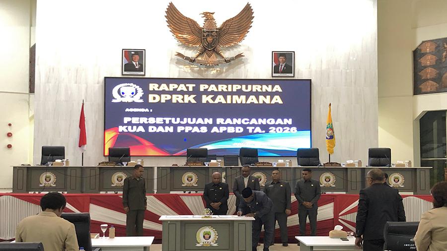 Rancangan KUA PPAS APBD Kaimana 2026 Senilai Rp 1,06 Triliun 