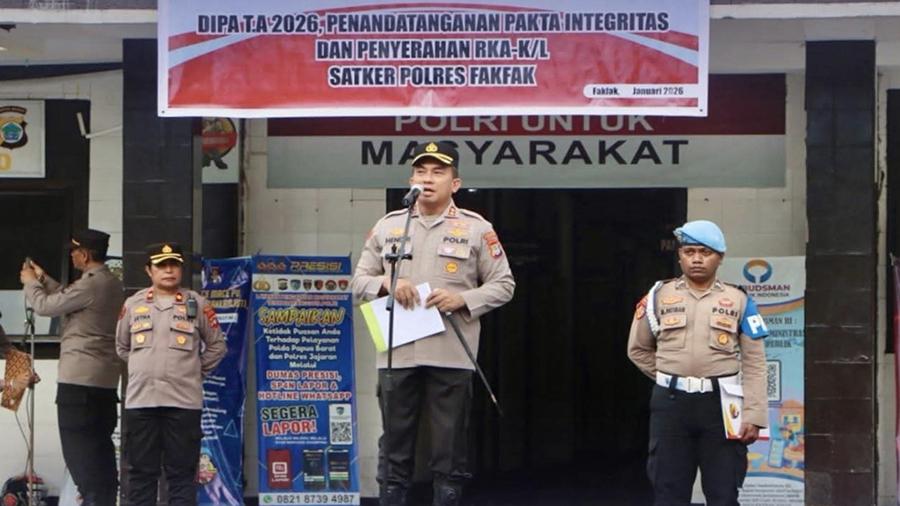Polres Fakfak Usung Zero Tolerance Penyimpangan Anggaran
