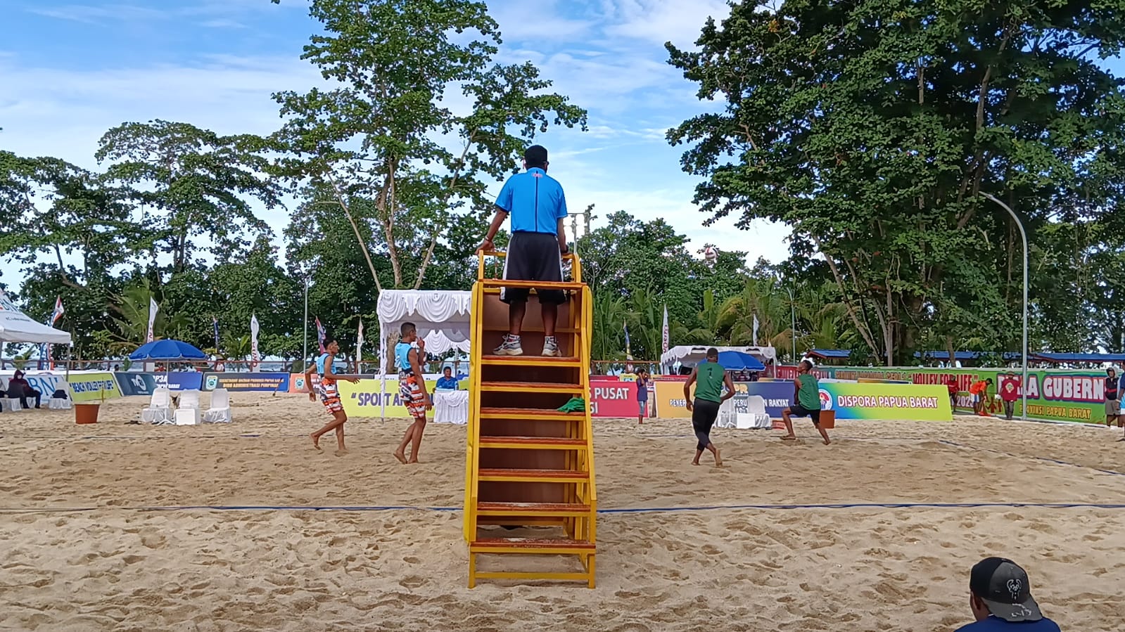 Rekapan Pertandingan Kejurda Voli Pantai Papua Barat Kategori Putra 2x2