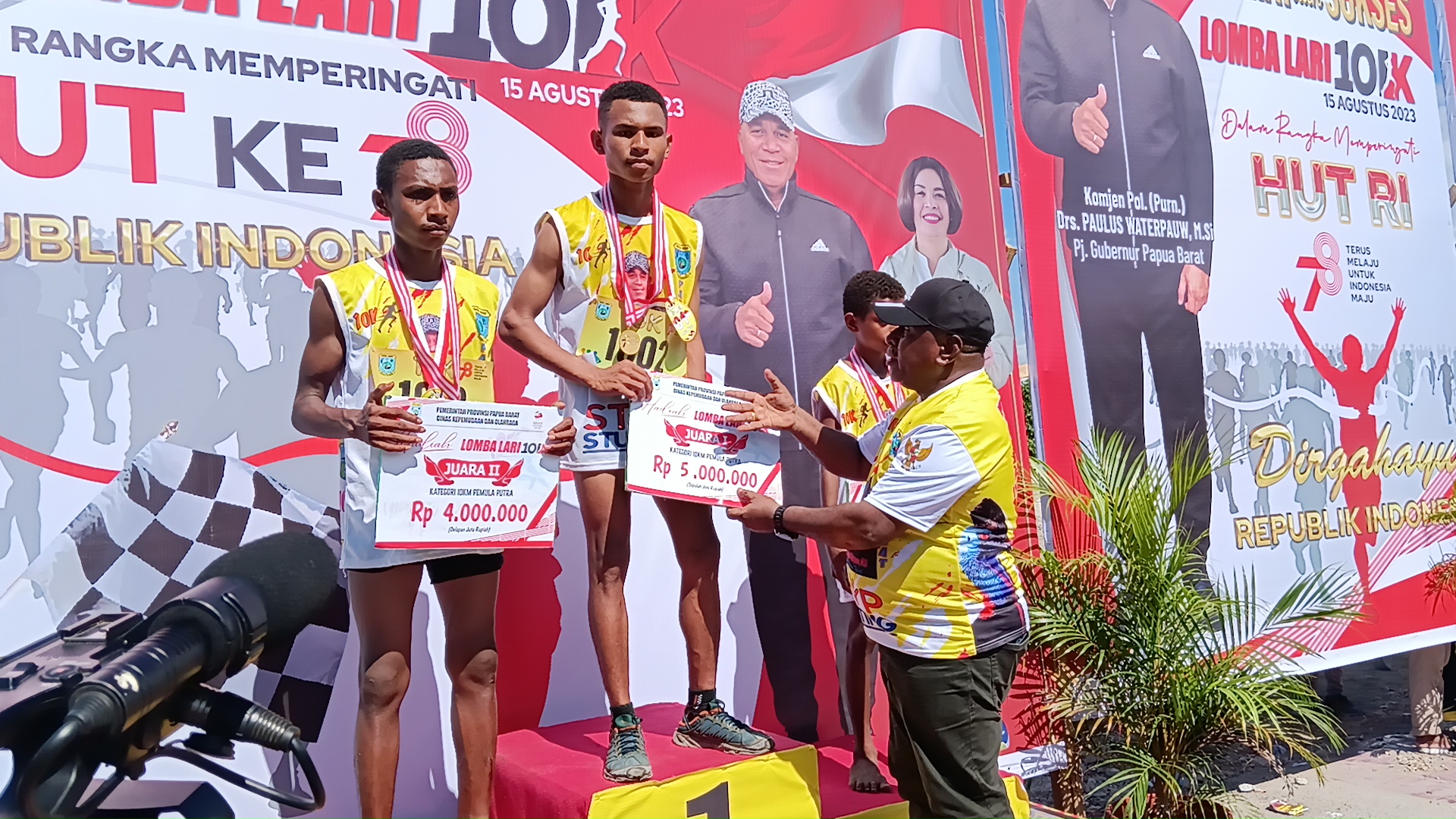 Atlet Jatim dan Kaltim Sabet Juara Lari 10K Papua Barat Kategori Prestasi