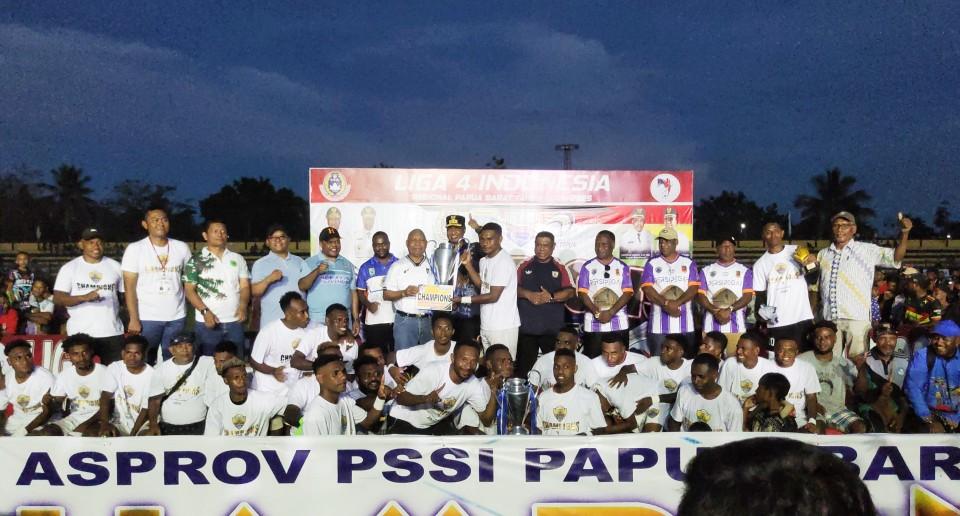 Gol Semata Wayang Max Kambu Bawa Persipegaf Juara Liga 4 Papua Barat   