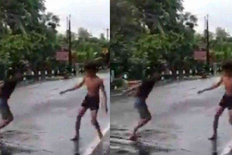 Viral 2 Remaja SMP Baku Hantam di Pinggir Jalan, Saling Ejek lalu Janjian Bertemu untuk Berkelahi