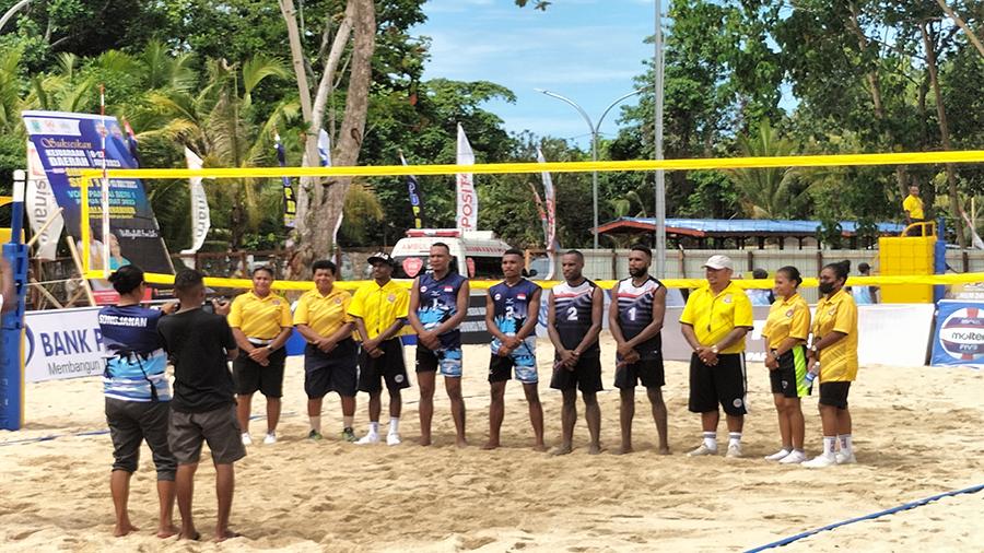 Putra Kaimana Hadapi Jayapura Satu di Final 2x2 Kejurda Voli Pantai Papua Barat 2023