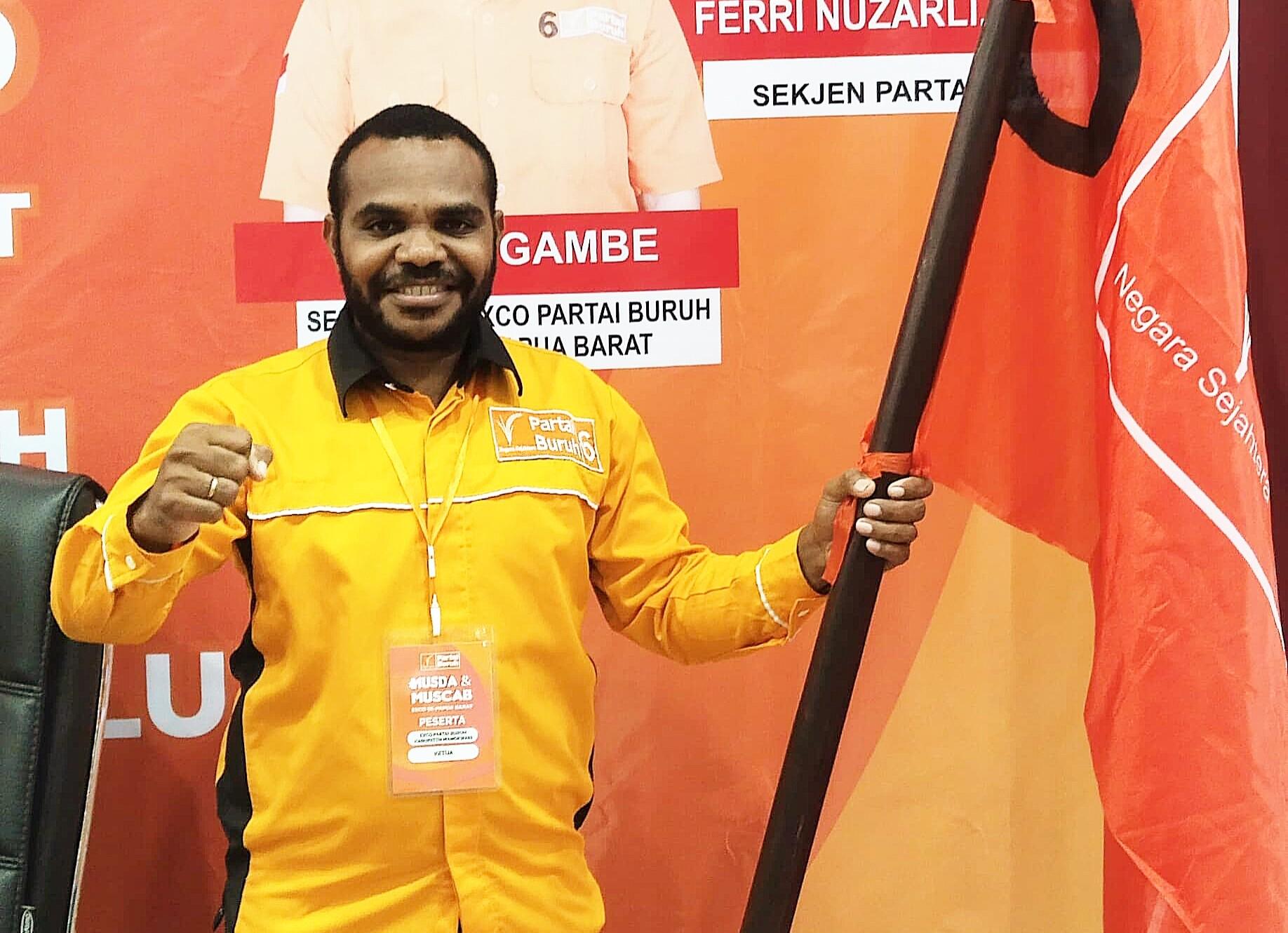 Septi Meidodga Kembali Pimpin Partai Buruh Manokwari Periode 2026-2031