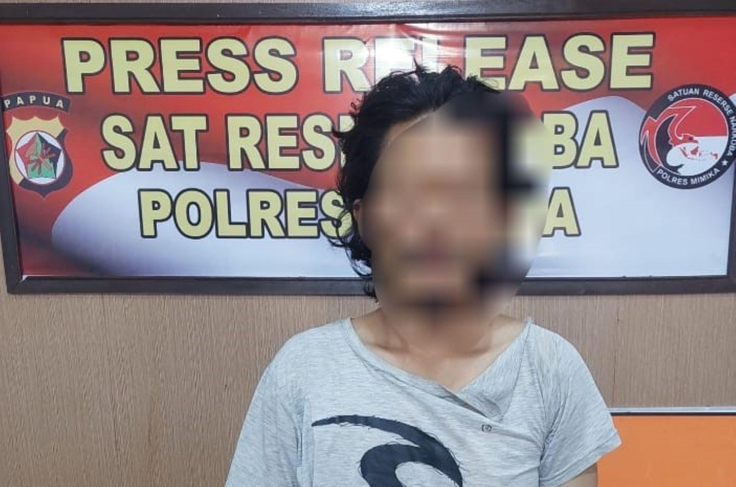 Edarkan Sabu di Timika, Seorang Pria Berumur 33 Tahun Ditangkap Polisi